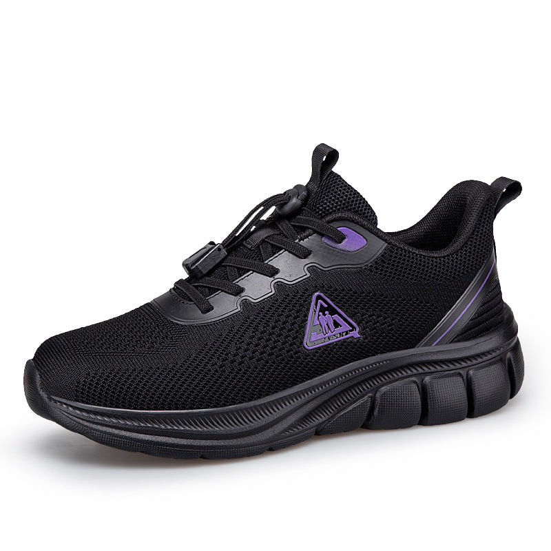Dame nan lettere åndbar strik-gå-sneaker med hurtigtabelukning og ergonomisk EVA-dæmpning Skovae