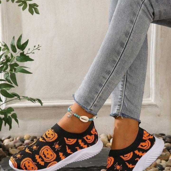 Dame Mode Sneakers med Halloween-motiv og skridsikker sål Stilla