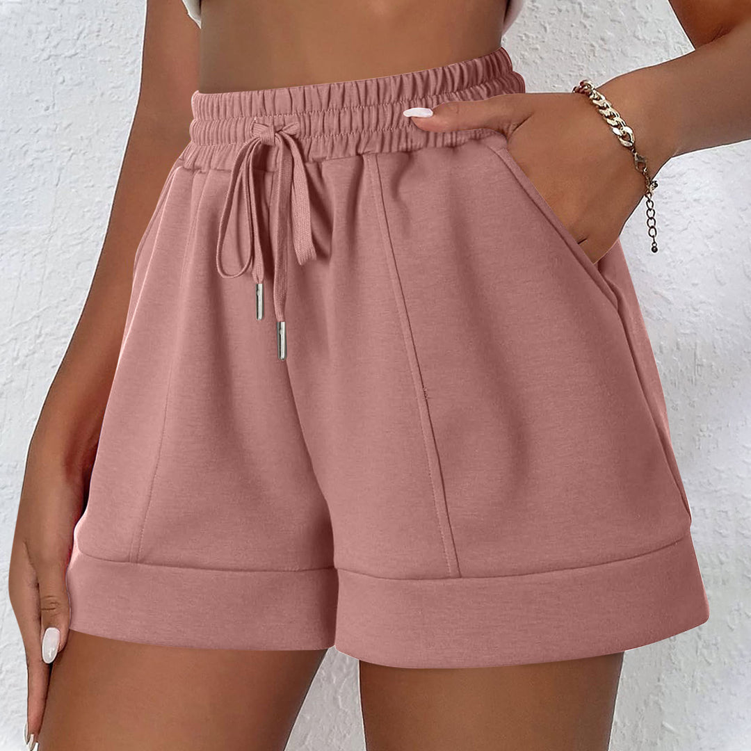 Dame sporty fritids shorts med elastisk linning og praktiske lommer Stilla