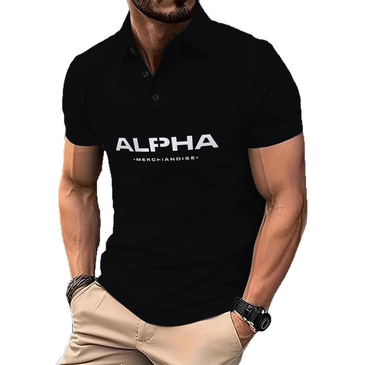 Herre polo t-shirt med højtkvalitets logo-design og åndbare materialer Stilla