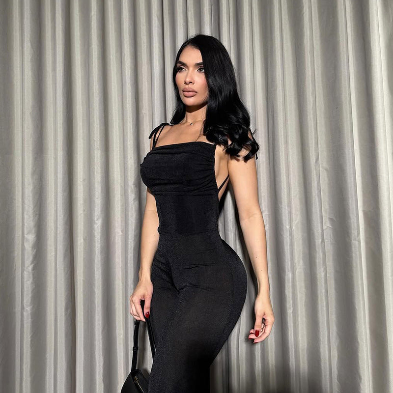 Dame Elegant Stræk Maxi Jumpsuit Stilla