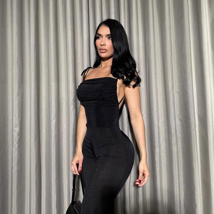 Dame Elegant Stræk Maxi Jumpsuit Stilla