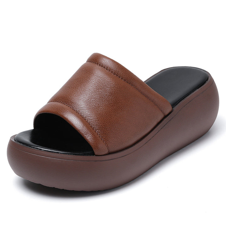 Dame Plattform Rutsche Sandaler med polstret fodseng Stilla