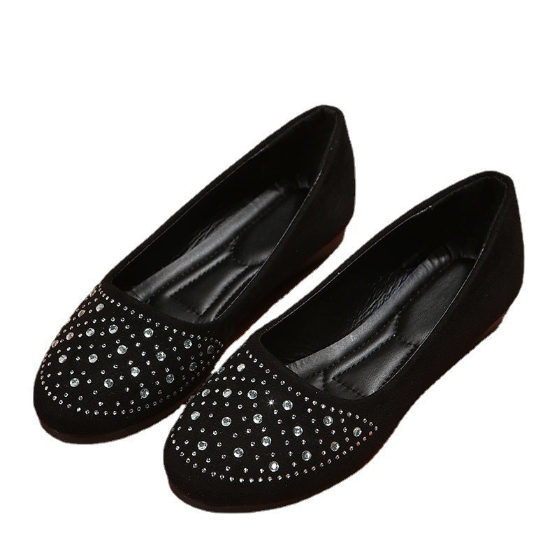 Dame Ballerinas med glitrende strassapplikationer Stilla