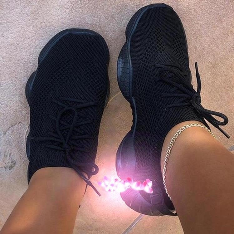 Dame Åndbare Sokkesneakers med elastisk sål og skridsikkert profil Stilla