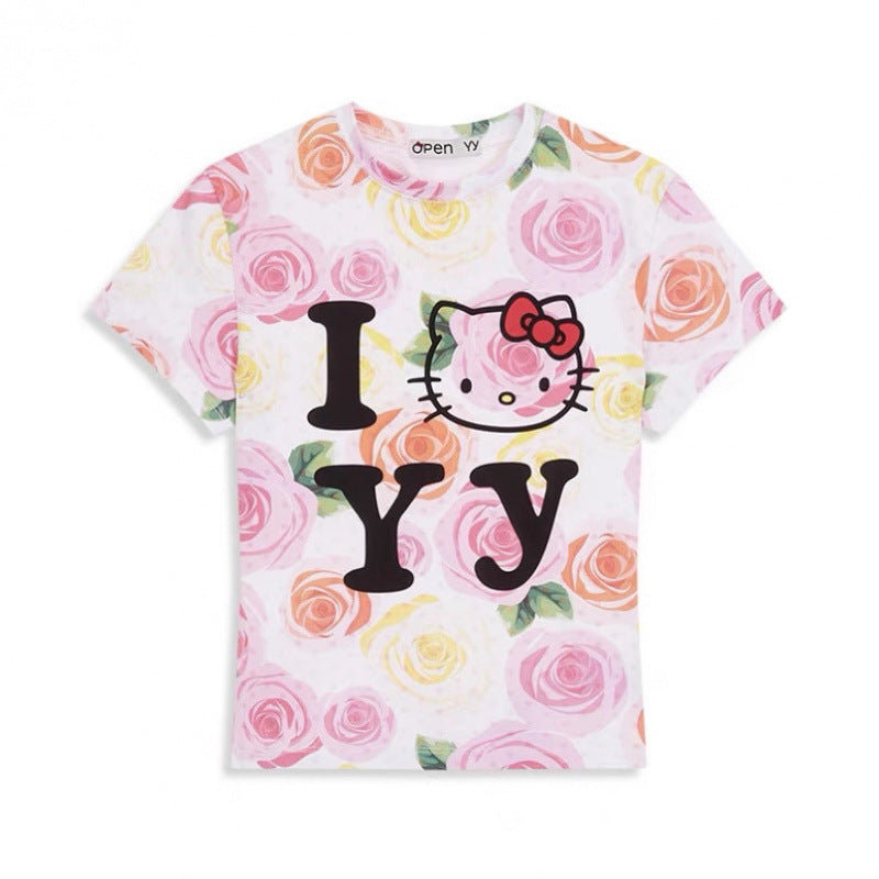Kvinder T-shirt med grafisk tryk Stilla
