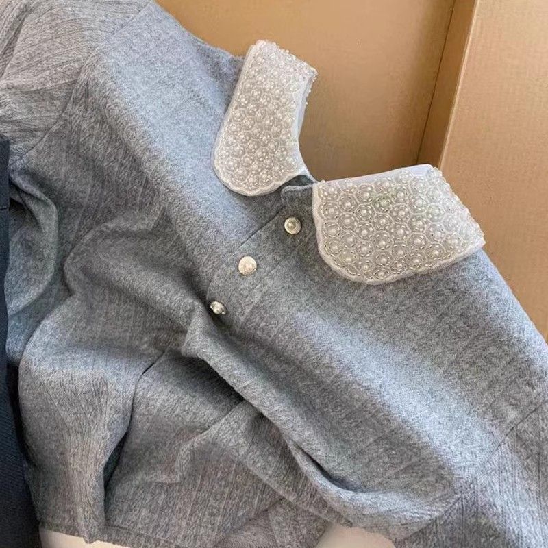 Dame polo top med elegant krave Stilla