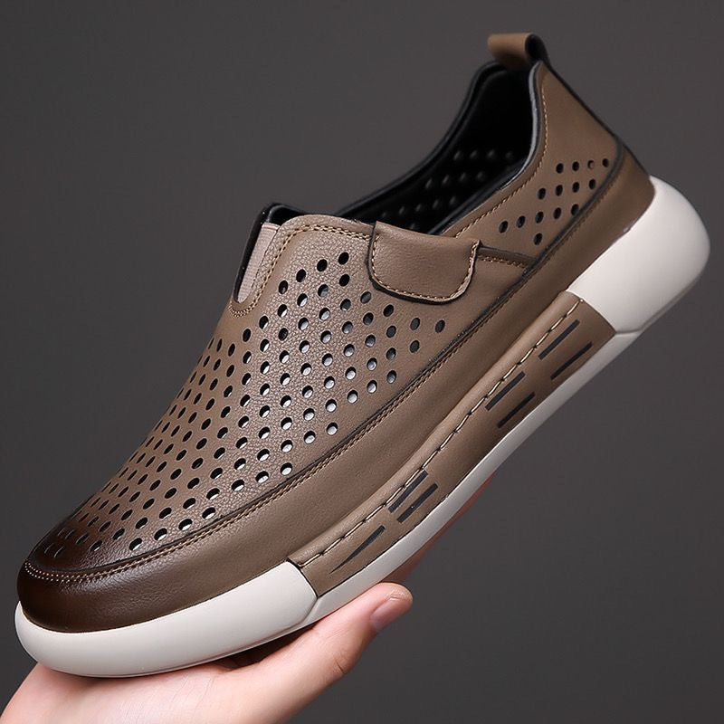 Herrer Åndbar Fritid Slip-On Sneakers med Ventilationsdesign Stilla