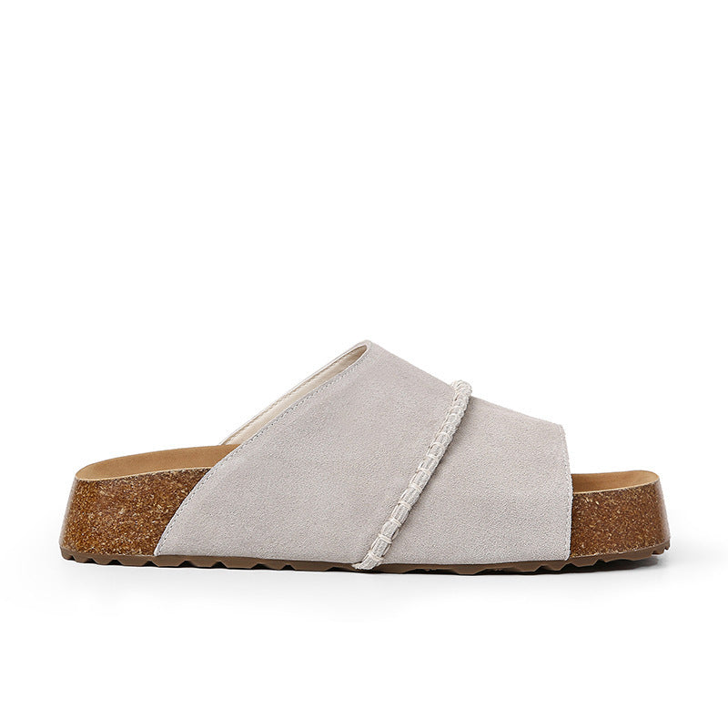 Kvinder Fritid Slide Sandaler med dekorative kædeaccentuer Stilla