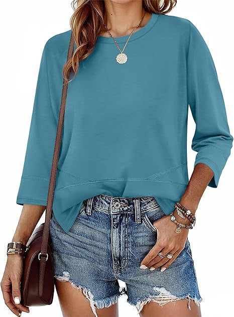 Damer casual sweater med trekvart ærmer Stilla