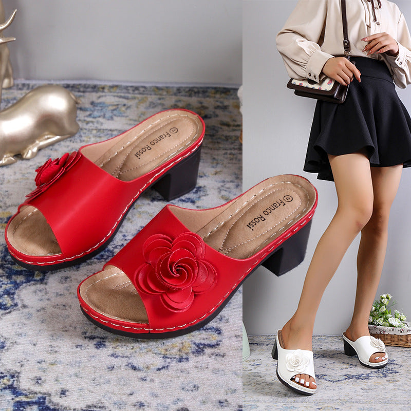 Dame Komfortable Sandaler med Blomster-Design Stilla