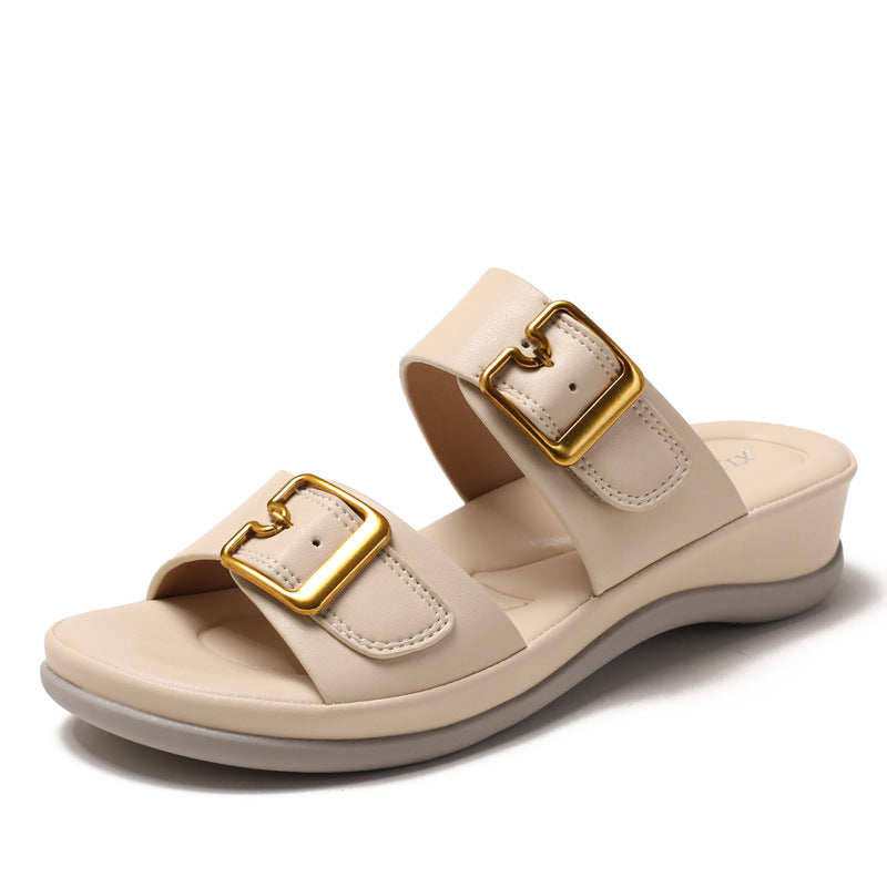 Dame Komfortable Sandaler med elegant Remlukning Stilla