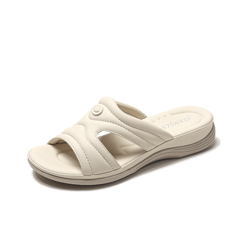 Dame Komfort-sandaler med trendy snit og ergonomisk indlægssål Stilla