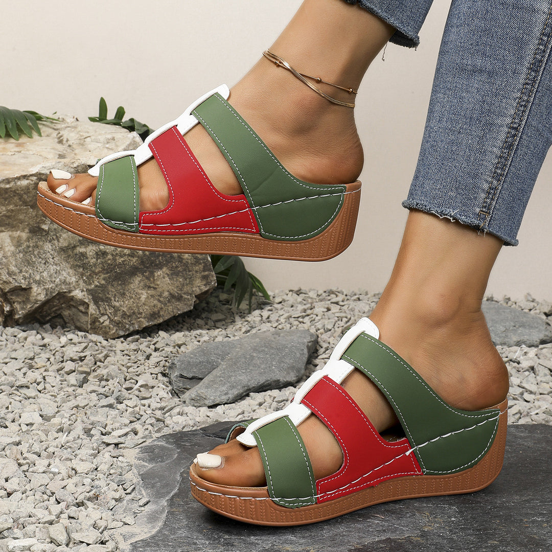 Dame komfortable kile-sandaler med moderne remme og skridsikker sål Stilla