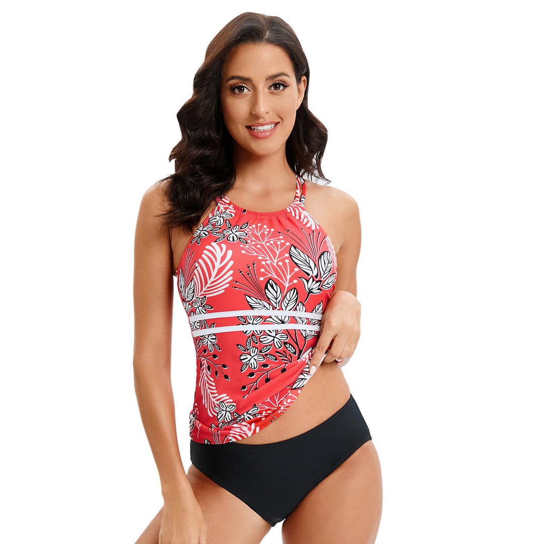 Dame Sport-Badeoberdel med stilfuld Racerback og kontraststribet design Stilla