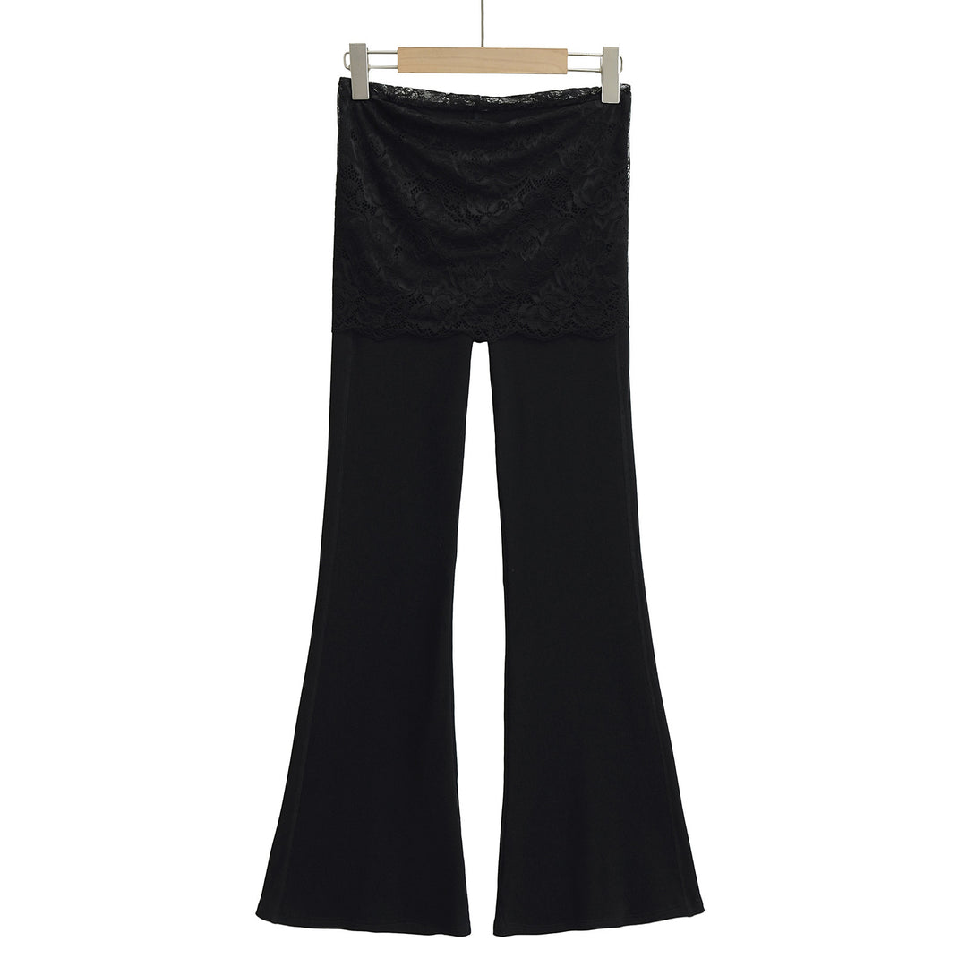 Dame Leggings med blonder og løs pasform Stilla