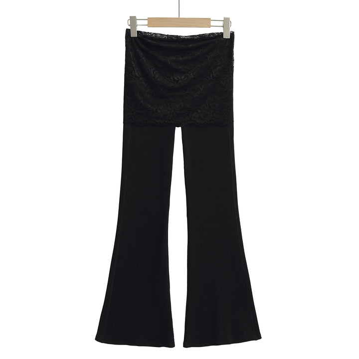Dame Leggings med blonder og løs pasform Stilla