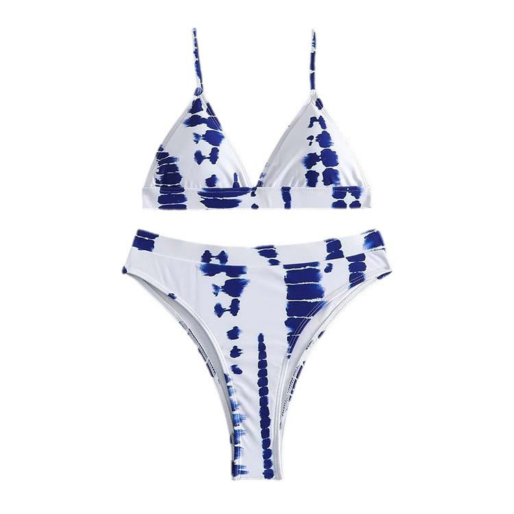Dame High-Cut Tie-Dye Bikini Sæt Stilla