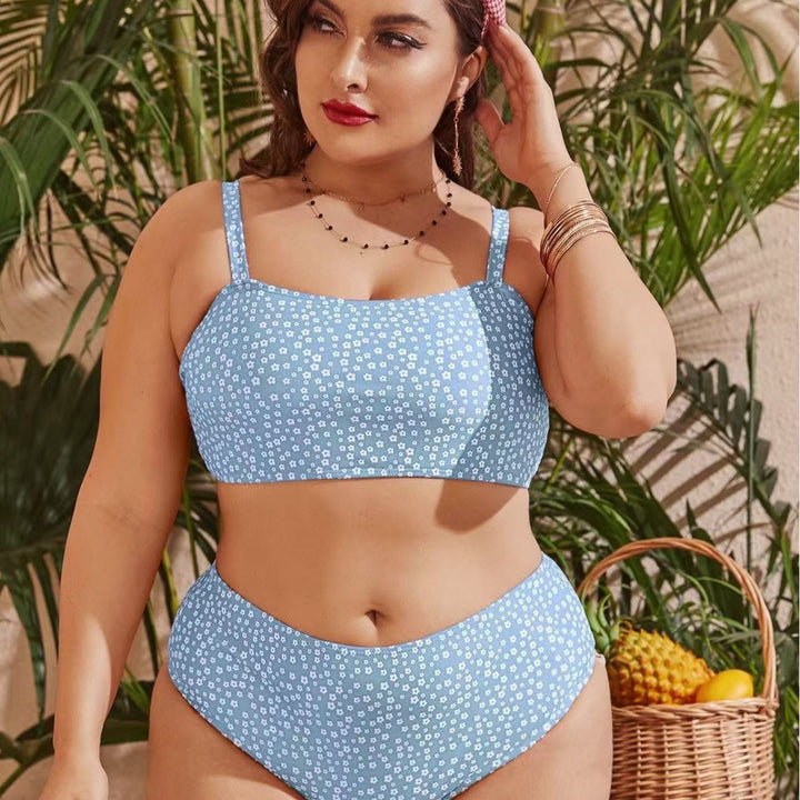 Dame Højskåret bikini med legende prikdesign Skovae