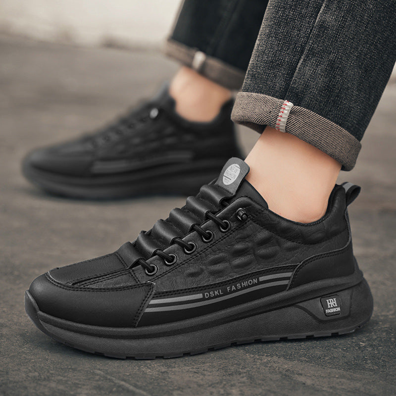 Herre komfort-orienterede afslappede sneakers med multi-textur design Stilla