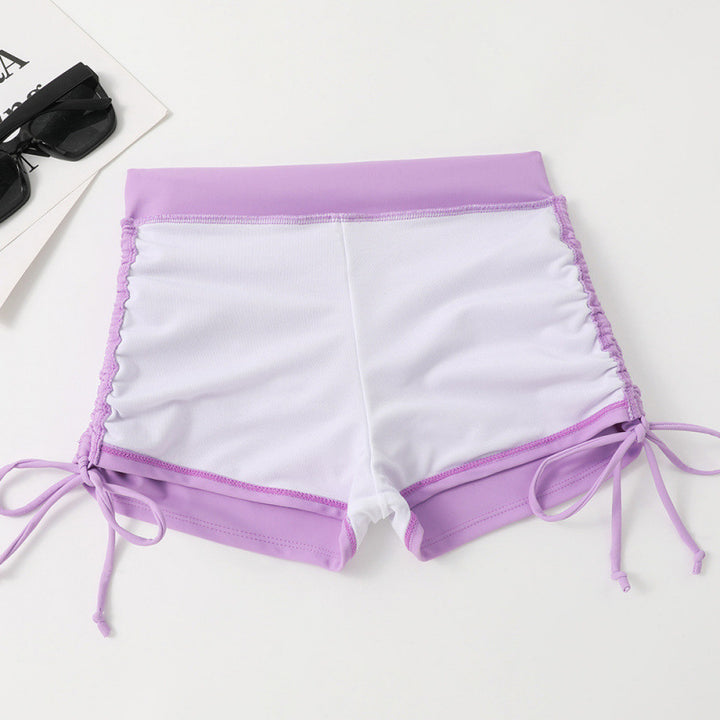 Dame Sporty Bikini sæt med rynket top og behagelige shorts Stilla