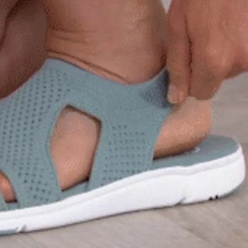 Dame Åndbare Sandaler med fleksibel Såle og justerbar Rem Stilla