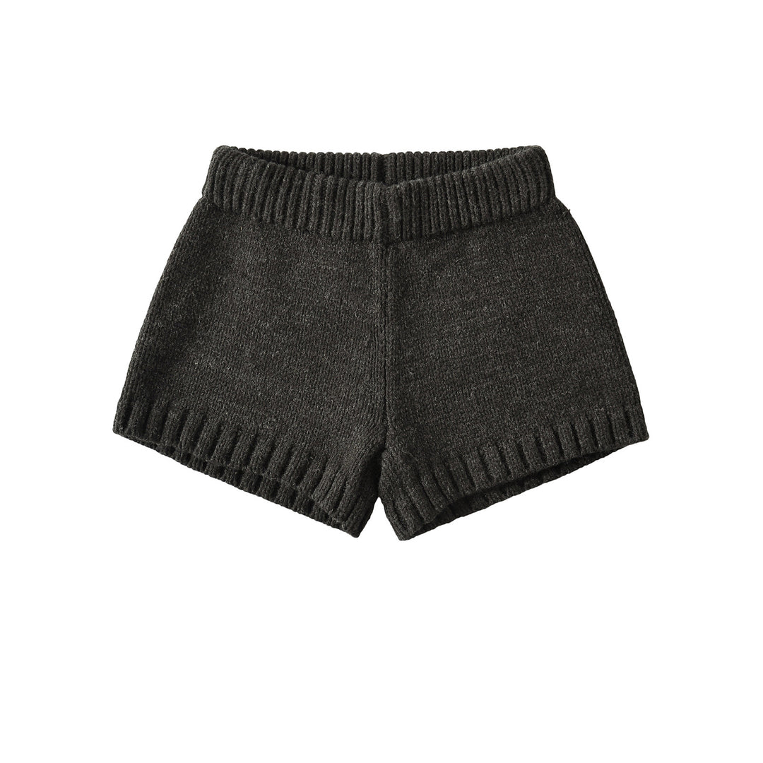 Damer strikkede sommer-shorts med elastisk talje og sidelægger Stilla