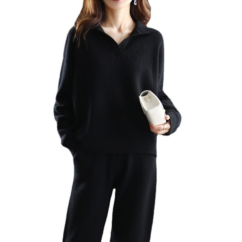 Kvinders komfortable strikket sweater med krave og oversized pasform Stilla
