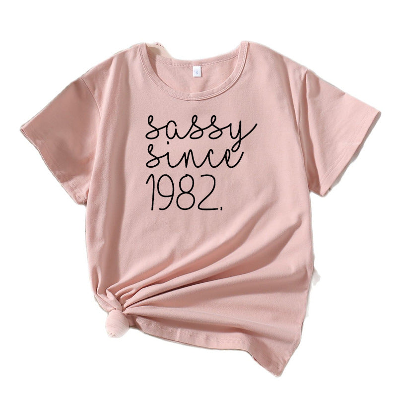 Dame Sassy Statement Grafik T-Shirt Stilla