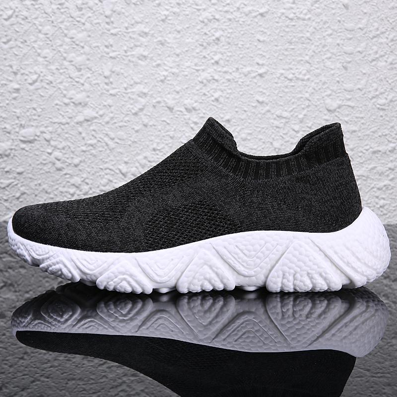 Unisex nan Slip-on Citywalker med elastisk mesh-overdel og skulptureret bølgesål Skovae