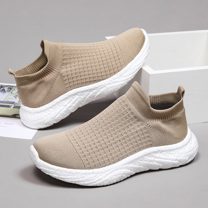 Herren Slip-On Åndbare Strik-Sneakers Stilla