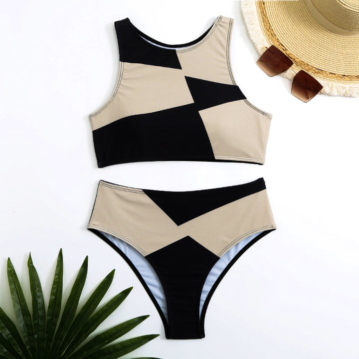 Dame High-Waist Bikini-Sæt Skovae