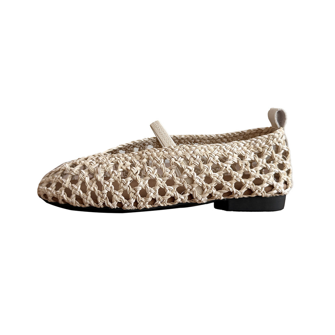 Femme Åben Webart Slip-On Ballerinas Stilla