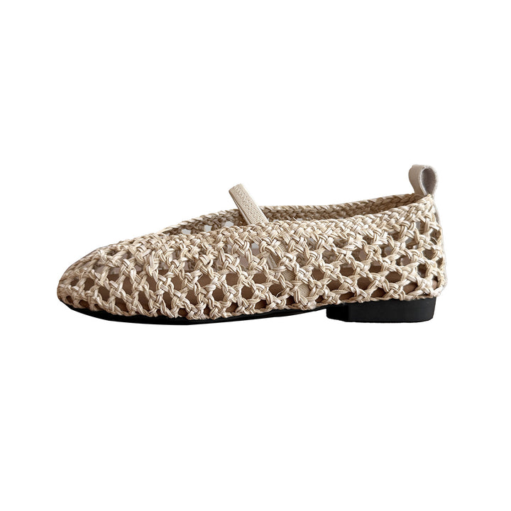Femme Åben Webart Slip-On Ballerinas Stilla