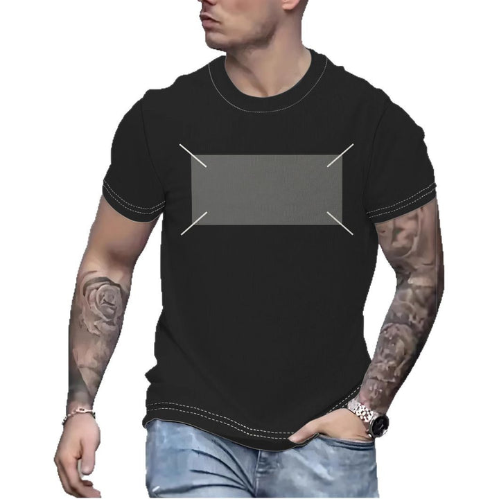 Herrer T-shirt med innovativt minimalistisk design og åndbare egenskaber Stilla