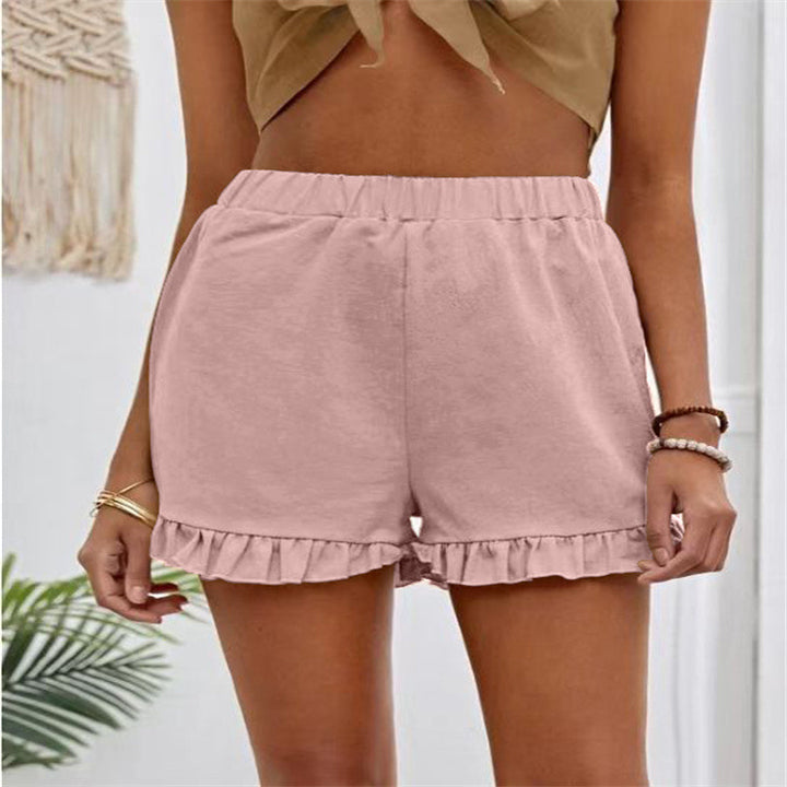Dame shorts med flæse nederdel til at glide i Stilla