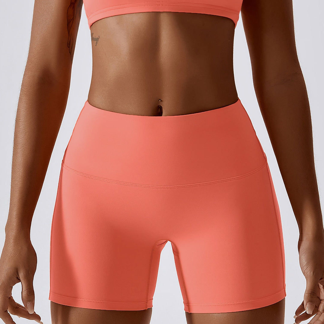 Stilla | Farve Nude Feel Yoga Shorts Høj Talje Tætte Sports Leggings Til Hofte Løftende Løb Workout