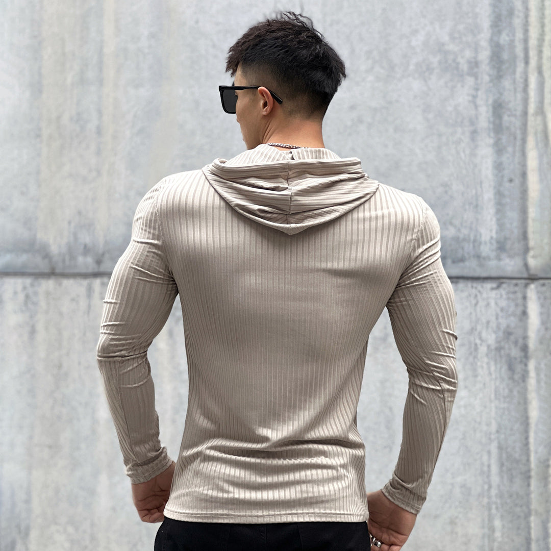 Herren Sportlich Hoodie med struktureret overflade og åndbar teknologi Stilla