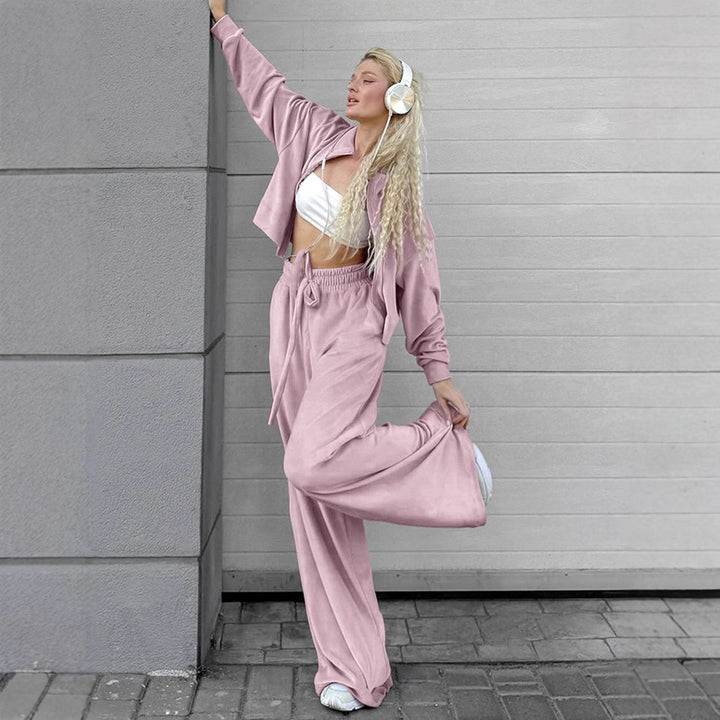 Dame Casual Co-Ord Sæt med løs pasform af blødt materiale Stilla