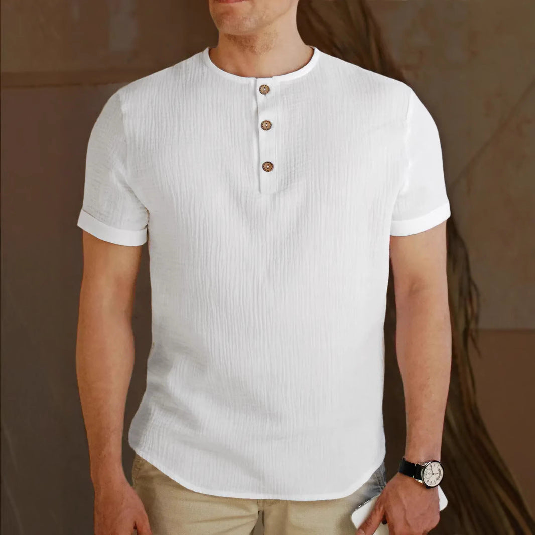 Herrer kortærmet Button-Down skjorte Stilla