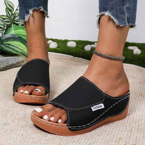 Dame Comfort-sandaler med skridsikker sål og ergonomisk fodseng Stilla