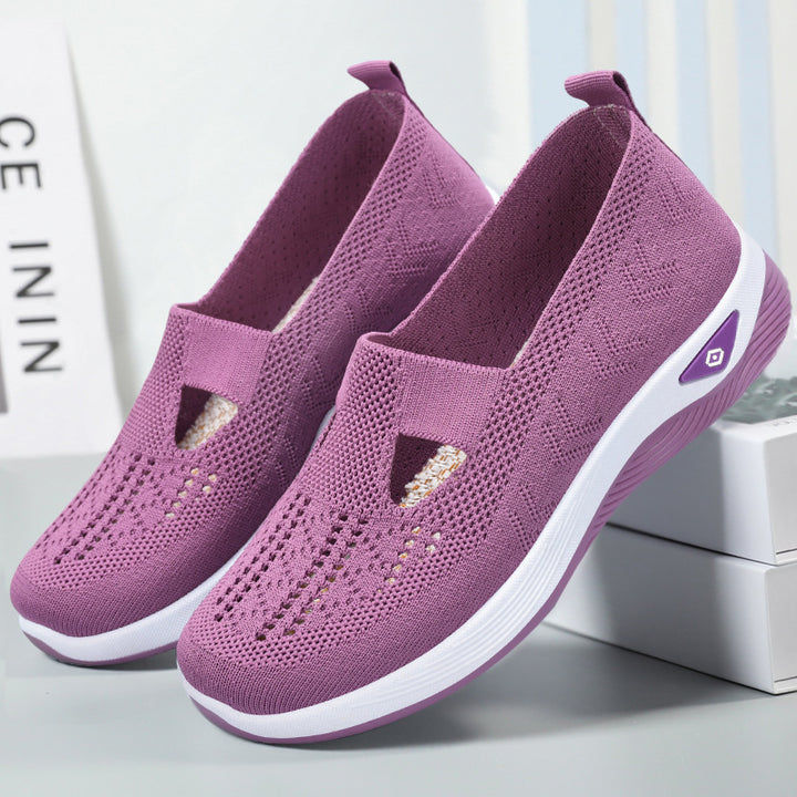 Dame Let Sneaker med åndbart strikdesign Stilla