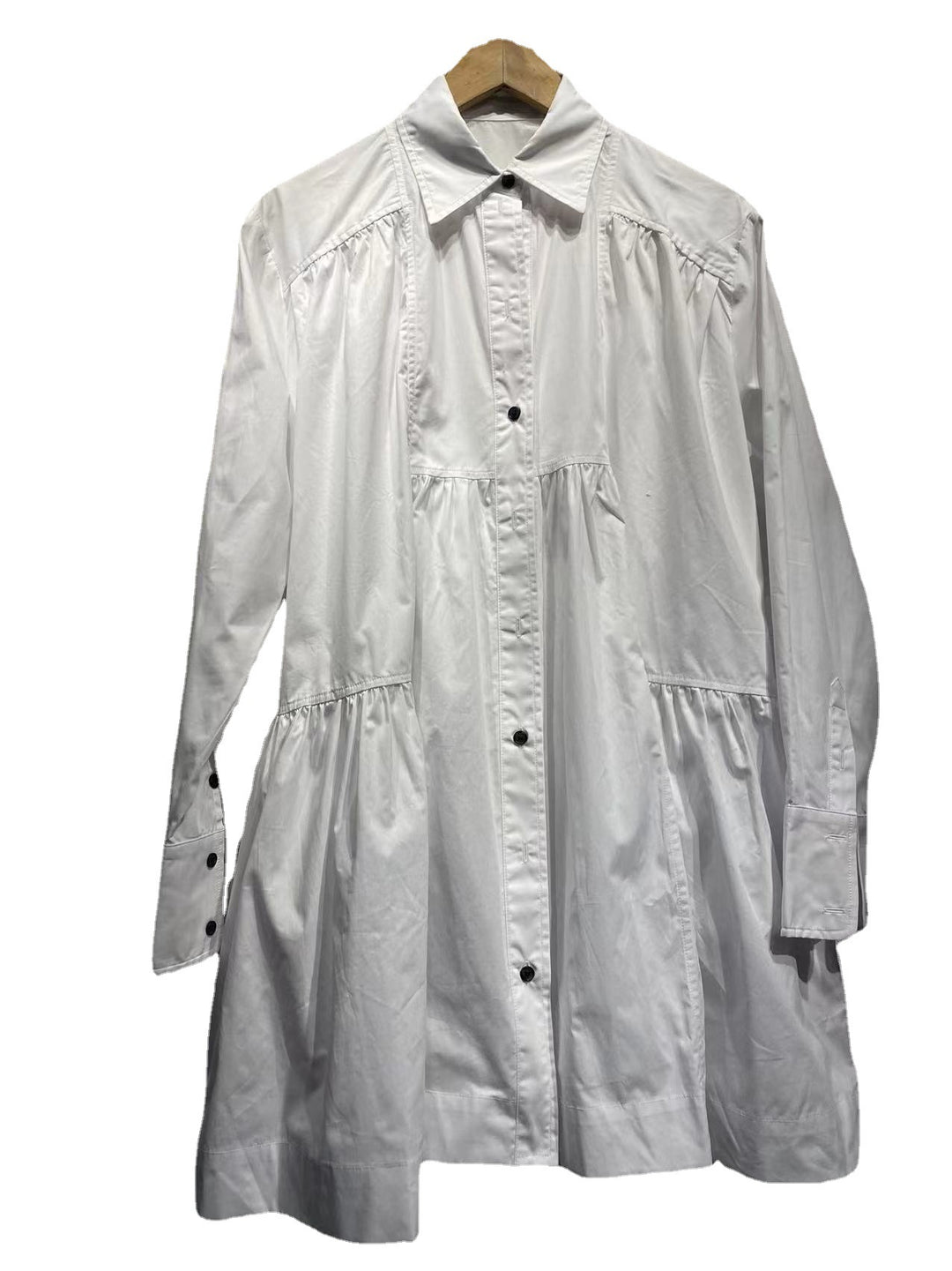 Dame Oversized Skjortekjole med frisk skæring og elegante knapdetaljer Stilla