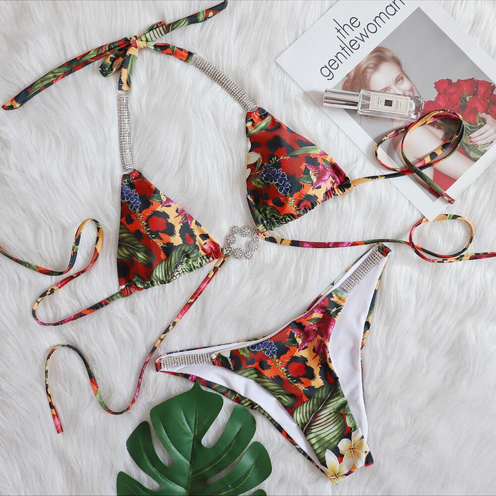Kvinder bikini-sæt med strass-accenter triangle Stilla