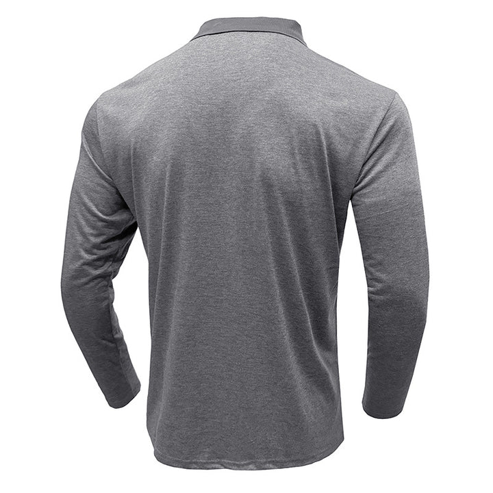 Herrer poloshirt med stilfuldt farveblok-design og åndbare egenskaber Stilla