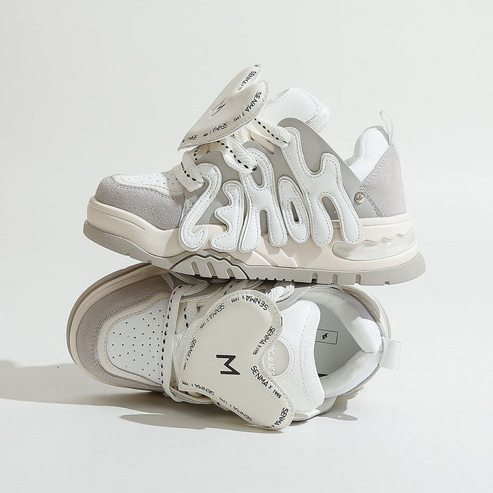 Dame Sporty Sneakers med unikt design og åndbart overmateriale Stilla