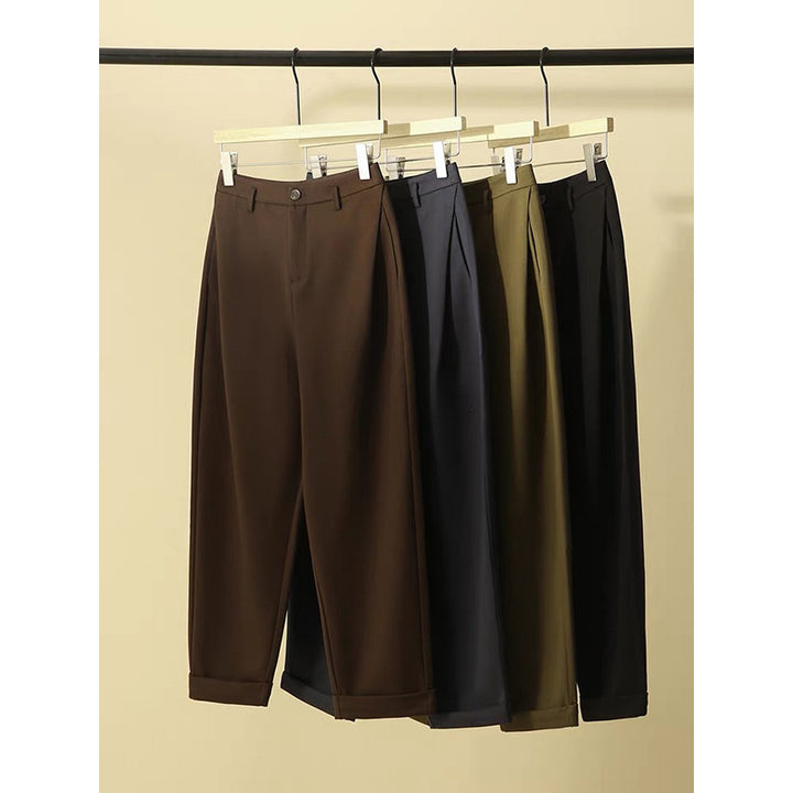 Damevidde Chino-bukser med elegante folder og høj talje Stilla
