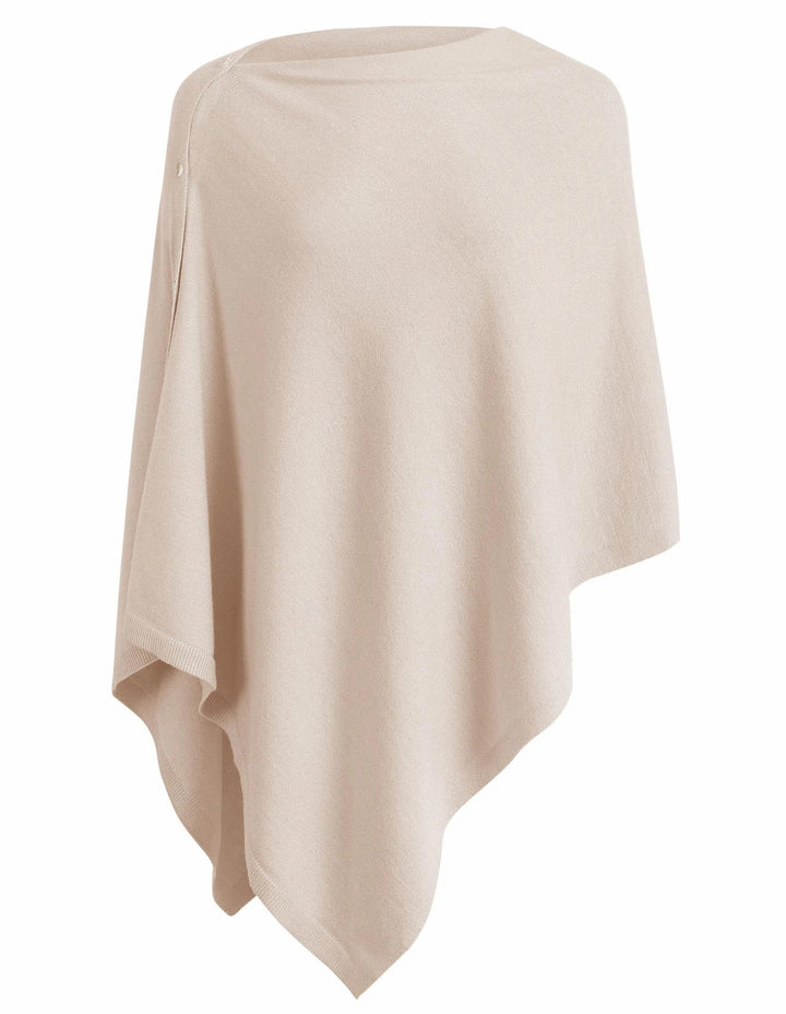 Dame Komfortabel Oversized Poncho Wrap Stilla