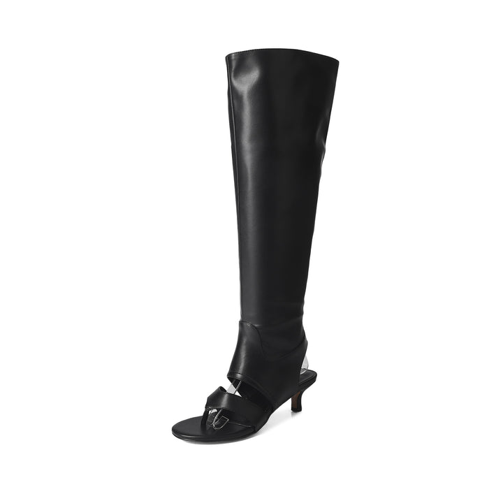 Femme Over knæet High Heel Hybrid Sandaler Stilla