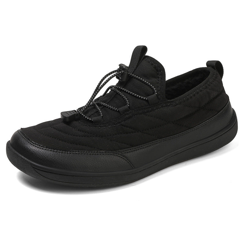 Dame nan gesteppe slip-onsneaker med fleecefor og lynlås Skovae